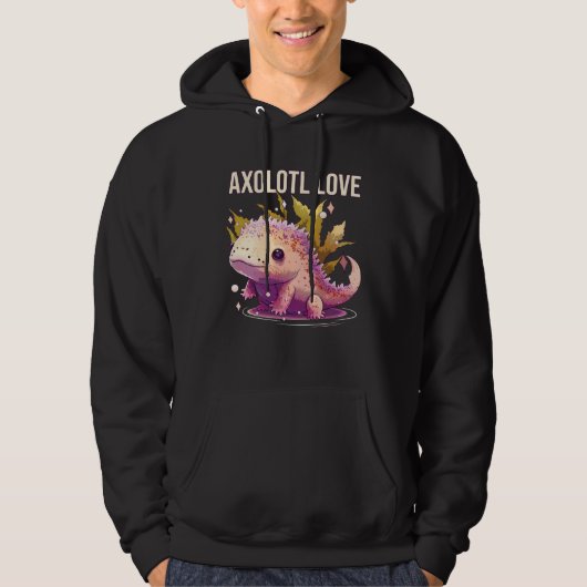 Axolotl Love Amphibian Mexican Walking Fish Axolot Hoodie (Voorkant)