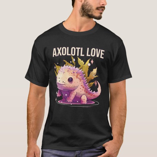 Axolotl Love Amphibian Mexican Walking Fish Axolot T-shirt (Voorkant)