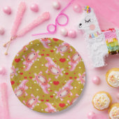 Axolotl Love mosterd Papieren Bordje (Feest)