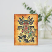 Axolotl Love Note Postcard Feestdagenkaart (Staand voorkant)