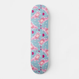 Axolotl Love roze Persoonlijk Skateboard