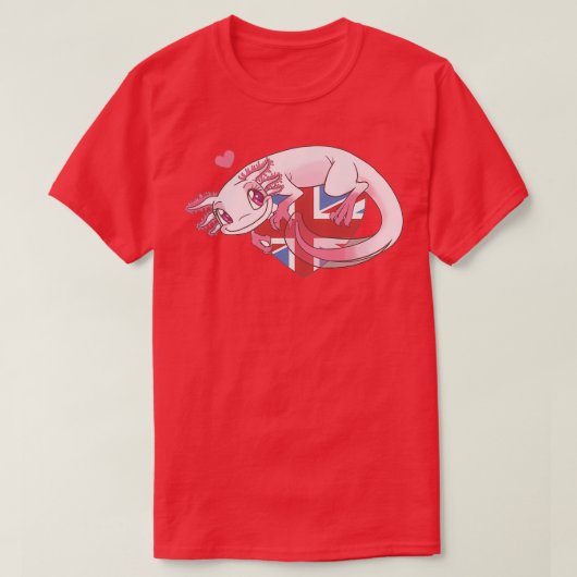 Axolotl Love T-shirt (Design voorkant)