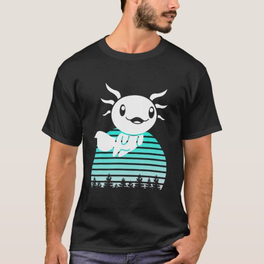 Axolotl Lover Cute Kinder Mannen T-shirt (Voorkant)