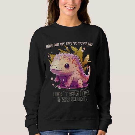 Axolotl Lover Salamander Amphibian Mexican Walking Trui (Voorkant)