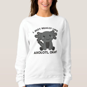 Axolotl Lovers Cute Animals for Kids Pink Trui