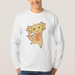 Axolotl Lovers Cute Animals voor kinderen geel T-shirt