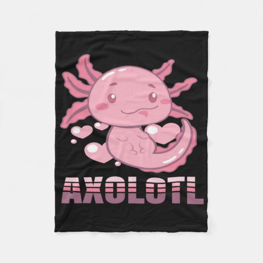 Axolotl Lsteek Terrarium | Kute Pet Lover Fleece Deken (Voorkant)