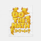 Axolotl Math Magic Blanket Fleece Deken (Voorkant)