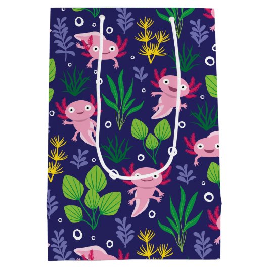 Axolotl Medium Cadeauzakje (Achterkant)