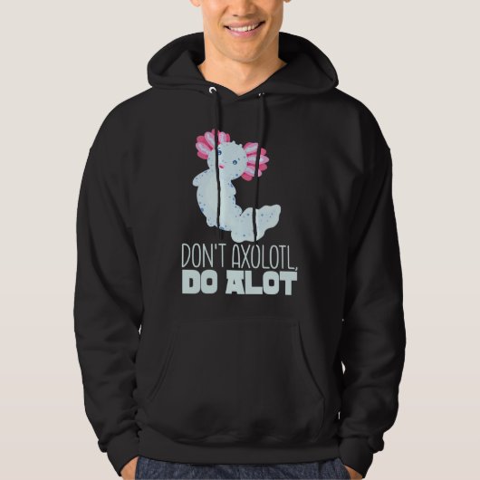 Axolotl Meme Endangered Mexican Salamander Kids Hoodie (Voorkant)