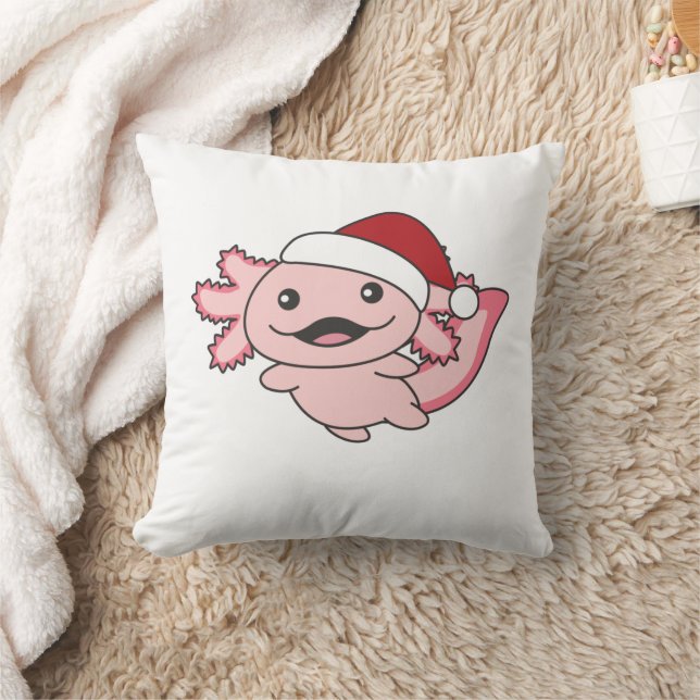Axolotl Merry Christmas Winter Axolotl Kussen (Deken)