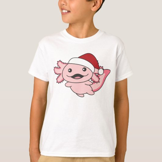 Axolotl Merry Christmas Winter Axolotl T-shirt (Voorkant)