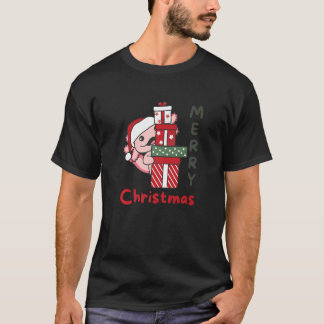 Axolotl Merry Christmas Winter Axolotls Christmas  T-shirt