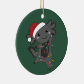 Axolotl Merry Winter Animals Axolotls Ba Keramisch Ornament (Rechts)