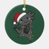 Axolotl Merry Winter Animals Axolotls Ba Keramisch Ornament (Voorkant)