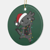 Axolotl Merry Winter Animals Axolotls Ba Keramisch Ornament (Links)