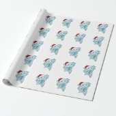 Axolotl Merry Winter Animals Axolotls Cadeaupapier (Uitgerold)