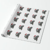 Axolotl Merry Winter Animals Axolotls Cadeaupapier (Uitgerold)