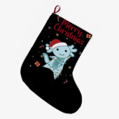 Axolotl Merry Winter Animals Axolotls Grote Kerstsok (Voorkant (Hangend))