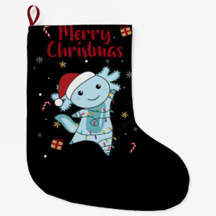 Axolotl Merry Winter Animals Axolotls Grote Kerstsok