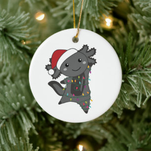 Axolotl Merry Winter Animals Axolotls Keramisch Ornament