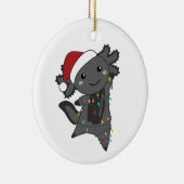 Axolotl Merry Winter Animals Axolotls Keramisch Ornament (Rechts)