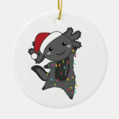 Axolotl Merry Winter Animals Axolotls Keramisch Ornament (Voorkant)