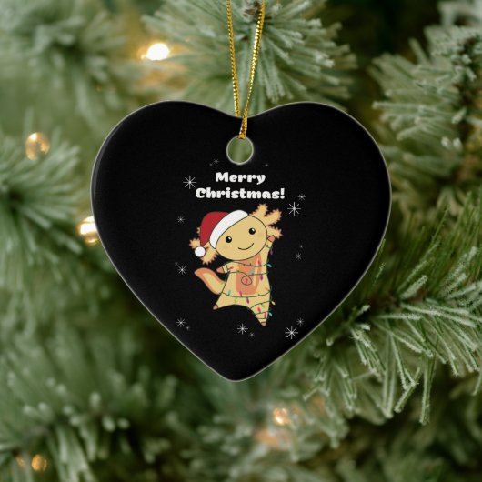 Axolotl Merry Winter Animals Axolotls Keramisch Ornament (Boom)