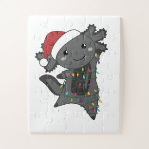 Axolotl Merry Winter Animals Axolotls Legpuzzel