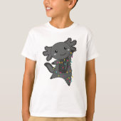 Axolotl Merry Winter Animals Axolotls T-shirt (Voorkant)