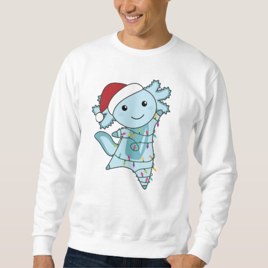 Axolotl Merry Winter Animals Axolotls Trui (Voorkant)