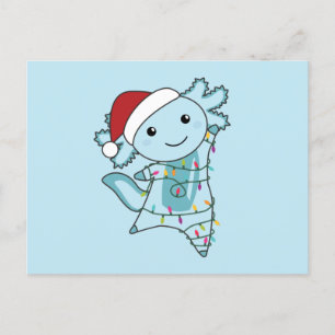 Axolotl Merry Winter Animals Briefkaart
