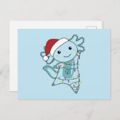 Axolotl Merry Winter Animals Briefkaart (Voorkant / Achterkant)