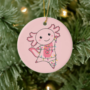 Axolotl Merry Winter Animals Keramisch Ornament