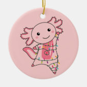 Axolotl Merry Winter Animals Keramisch Ornament (Voorkant)