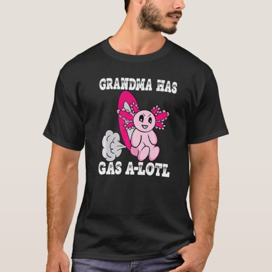 Axolotl met Gas Grandma has Gas Farage Grandma T-shirt (Voorkant)