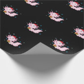 Axolotl mit Geschenk vom Weihnachtsmann Cadeaupapier (Hoek)