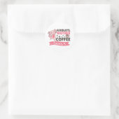 Axolotl Moeder Coffee Lovers Sweet Axolotls Classi Ronde Sticker (Tas)