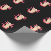 Axolotl "Monster" zwinkert Cadeaupapier (Hoek)
