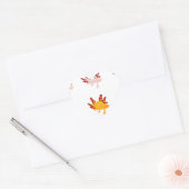 Axolotl Muster Hart Sticker (Envelop)
