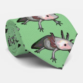 Axolotl Necktie Stropdas (Opgerold)