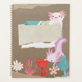 Axolotl onder water voor Axolotl Lovers Planner (Voorkant)