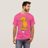 Axolotl op een skateboard grappig skateboarden Sal T-shirt (Voorkant volledig)