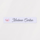 Axolotl op maat vinyl kindernaam school labels (Design 1)