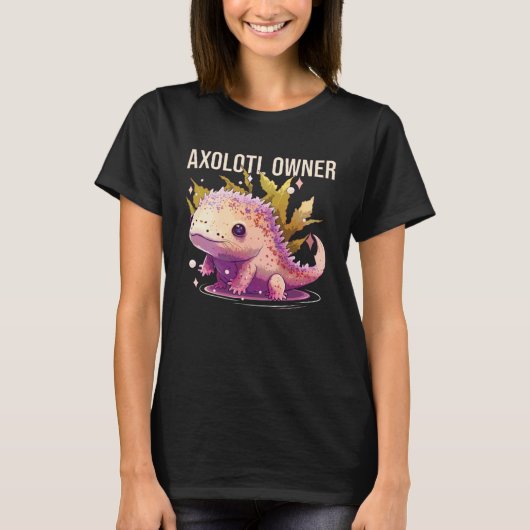 Axolotl Owner Salamander Amphibian Mexican Walking T-shirt (Voorkant)