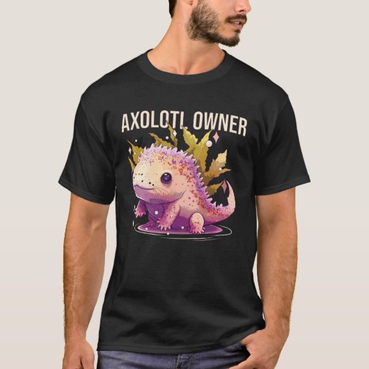 Axolotl Owner Salamander Amphibian Mexican Walking T-shirt (Voorkant)