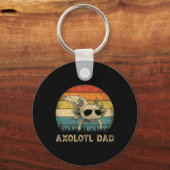 Axolotl Papa Axolotl Lovers Papa Vaderdag Sleutelhanger (Voorkant)