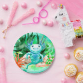 Axolotl Party Borden Birthday  Papieren Bordje (Feest)