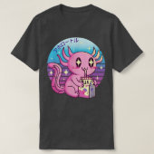 Axolotl Pastel Goth Strawberry Milk Shake Anime Ae T-shirt (Design voorkant)