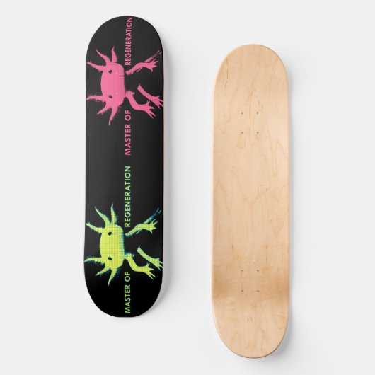 axolotl persoonlijk skateboard (Voorkant)